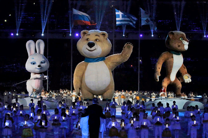 Закрытие Олимпийских игр в Сочи.