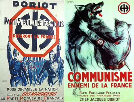 Плакаты Французской народной партии.