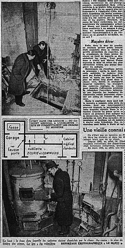 Статья из журнала Le Matin с репортажем из особняка доктора Петио.