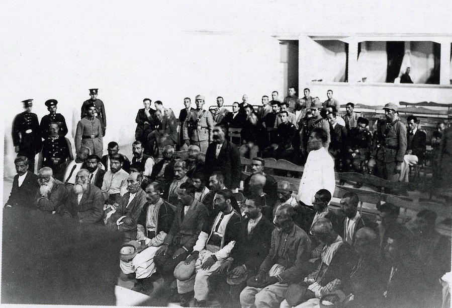 Суд над участниками восстания в 1937 году.