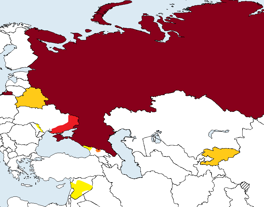 Ну, и, конечно, карта! Красное - это недоосвобождённое, если что.