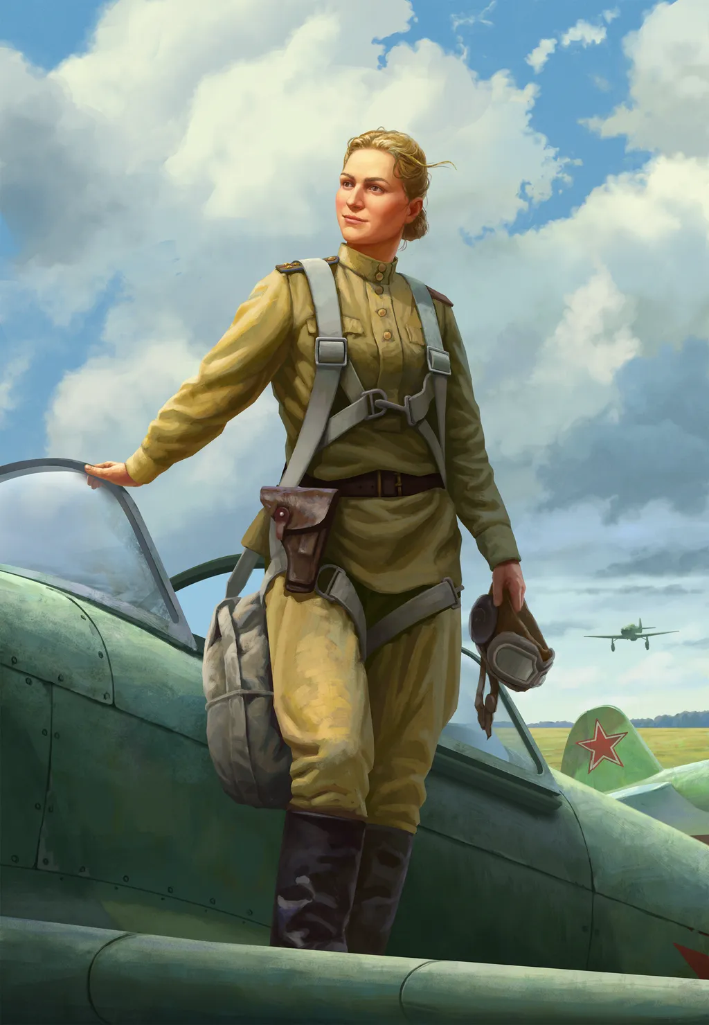 Советская летчица-истребитель Блинова Клавдия Михайловна