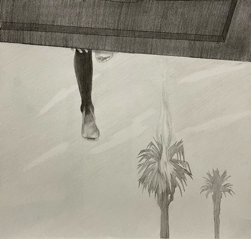 Gagra I, Pencil on paper, 30×30 cm, 2023