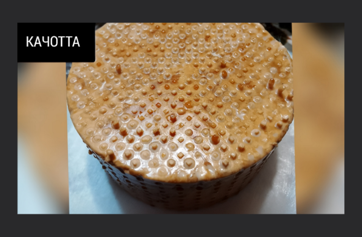 На фото Итальянский сыр «КАЧОТТА» с кофе.