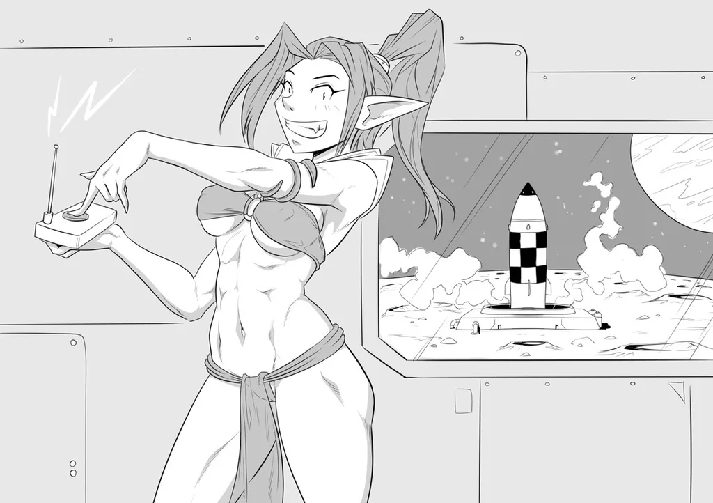 А вот широко известный в узких кругах художник-иллюстратор DOOM13 полагает, что именно за Луну! 