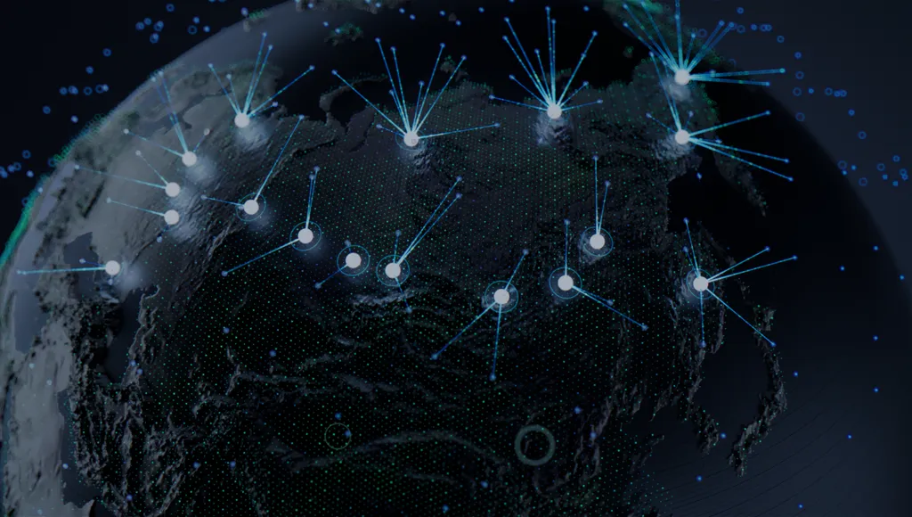 Базовые станции на евразийской части Земли. Иллюстрация с официальной страницы Бюро 1440.