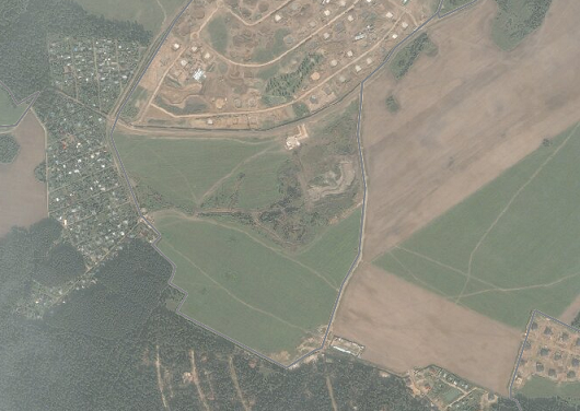 Изначальный вид участка, на котором был построен КП Онегино