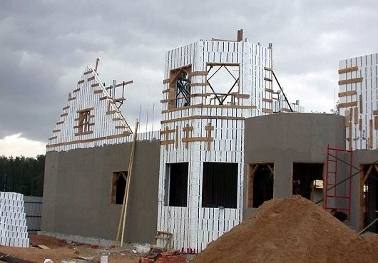 Вот так строилось большинство домов в КП Онегино