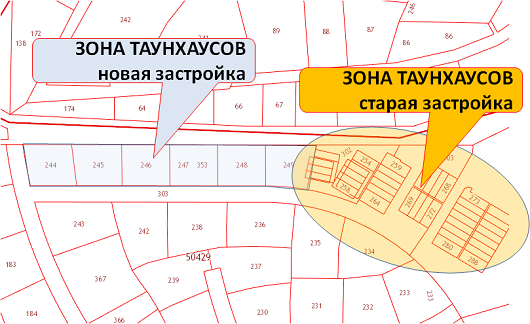 Участки под строительство таунхаусов в КП Онегино