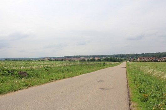 Вид с подъездной дороги на округу КП Старая Рига