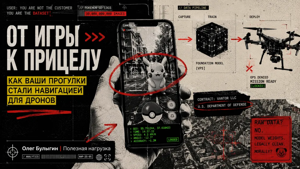 Как ловля Пикачу превратилась в систему наведения для дронов 😌🚁