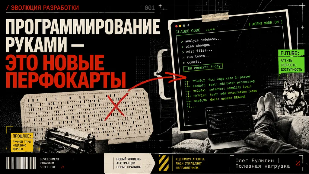 Программирование руками — это новые перфокарты 💾