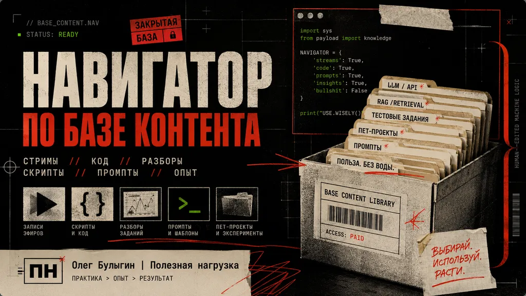 📌 Навигатор по базе контента