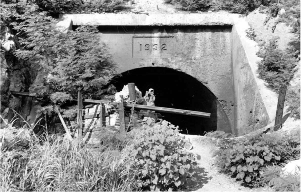 Фото 3 (в оригинальном тексте отсутствует). Туннель под горой Малинта