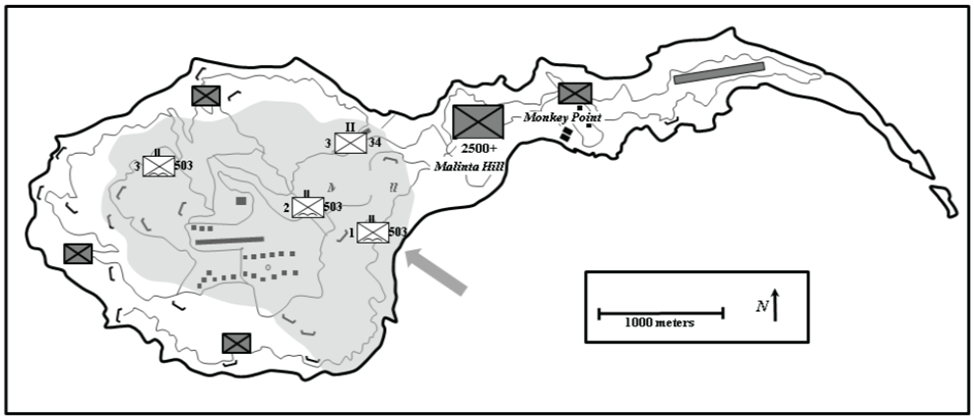 Карта 3. Второй день, 17 февраля 1945 года.