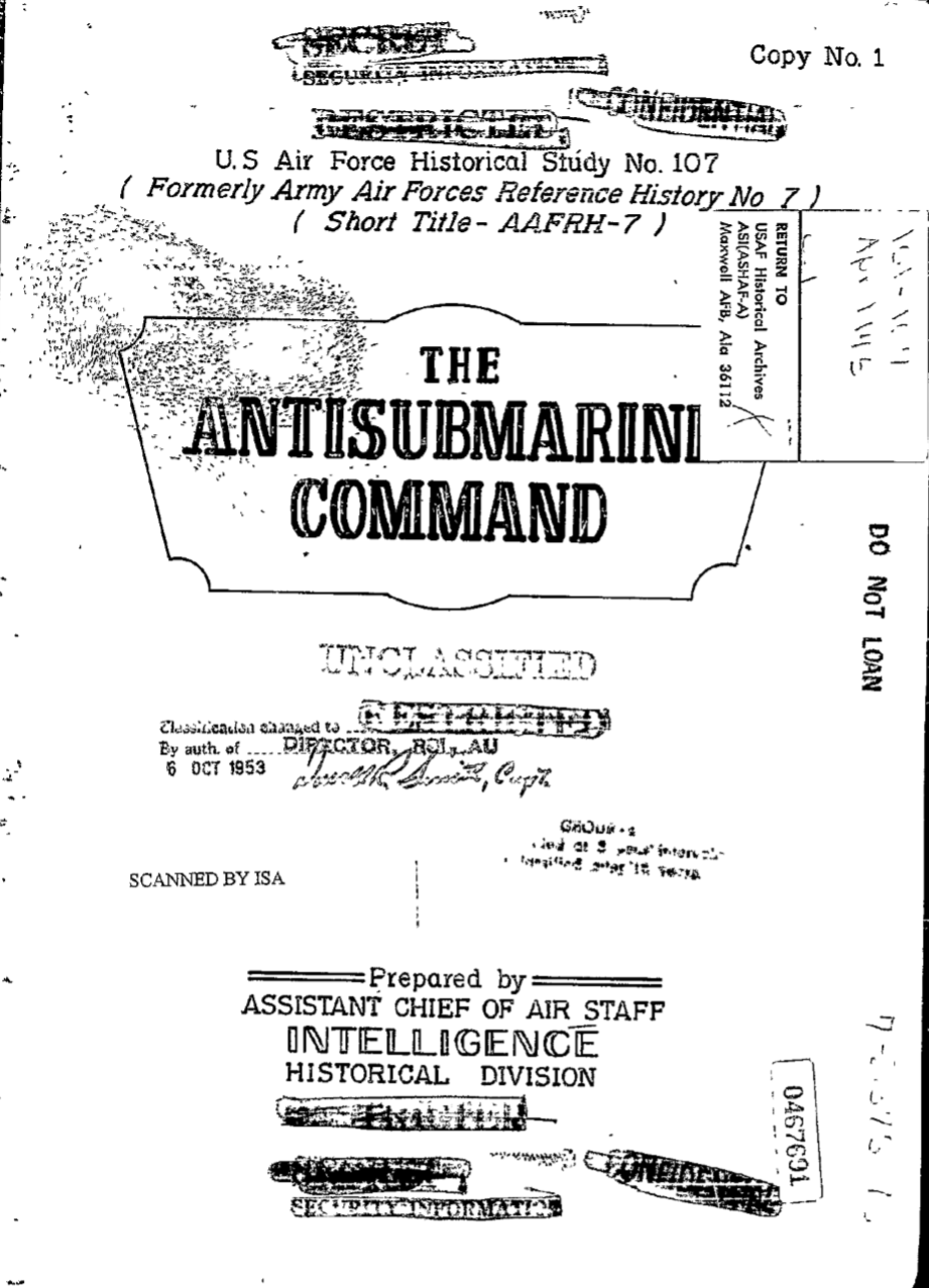 AAFHS-107. ПРОТИВОЛОДОЧНОЕ КОМАНДОВАНИЕ (Часть 0.0)