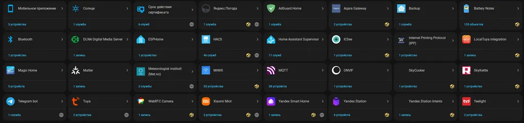 Что работает у меня в HomeAssistant? zigbee2mqtt и MQTT