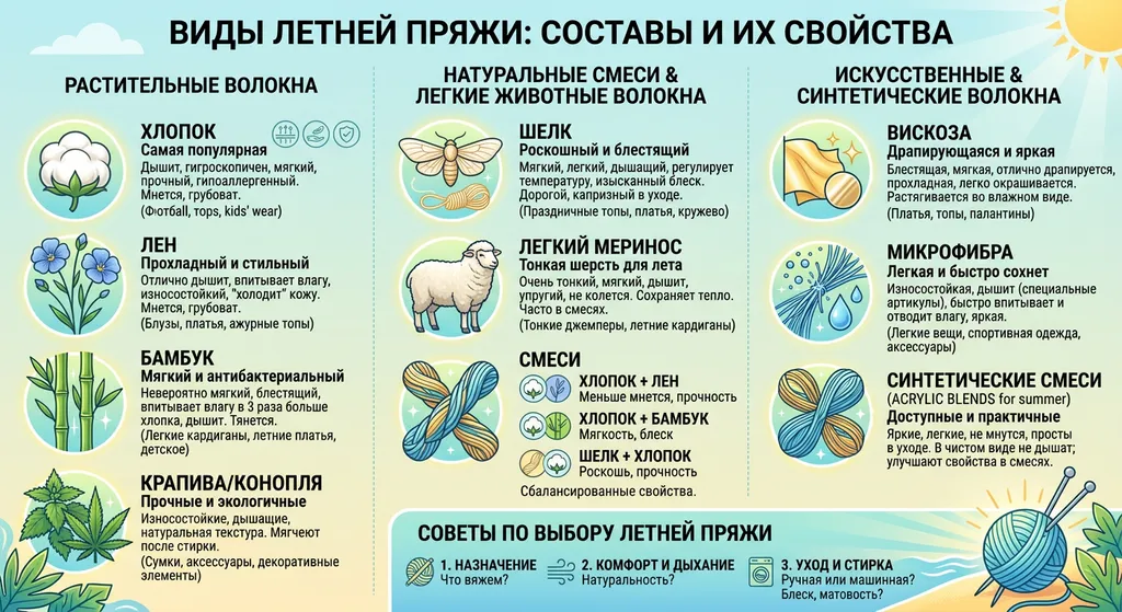 Составы летней пряжи