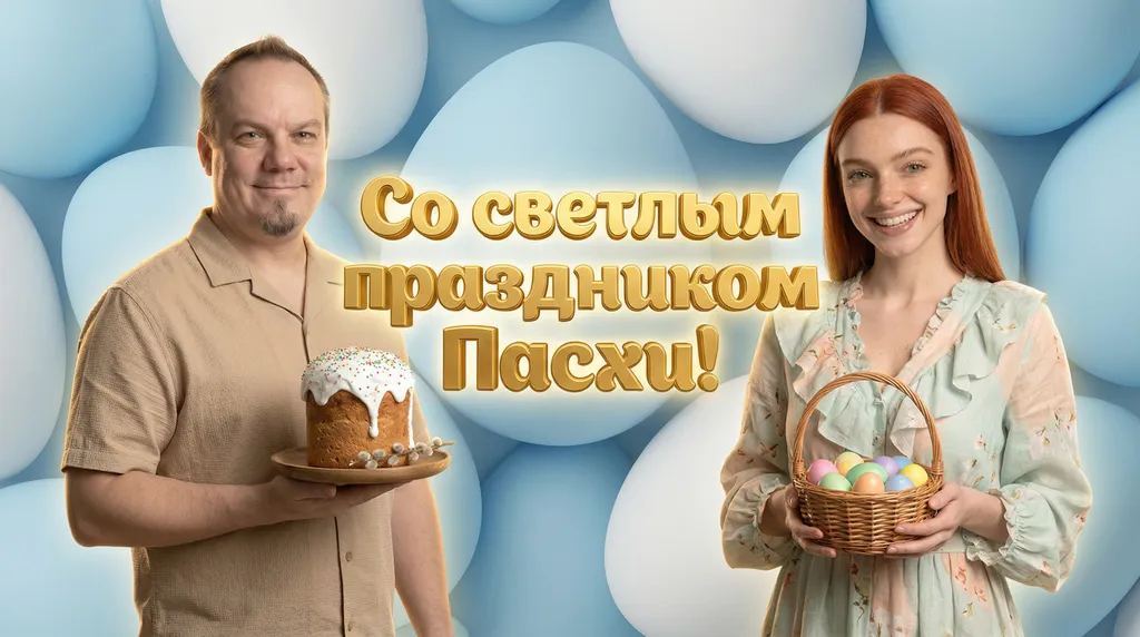 Со светлым праздников Пасхи