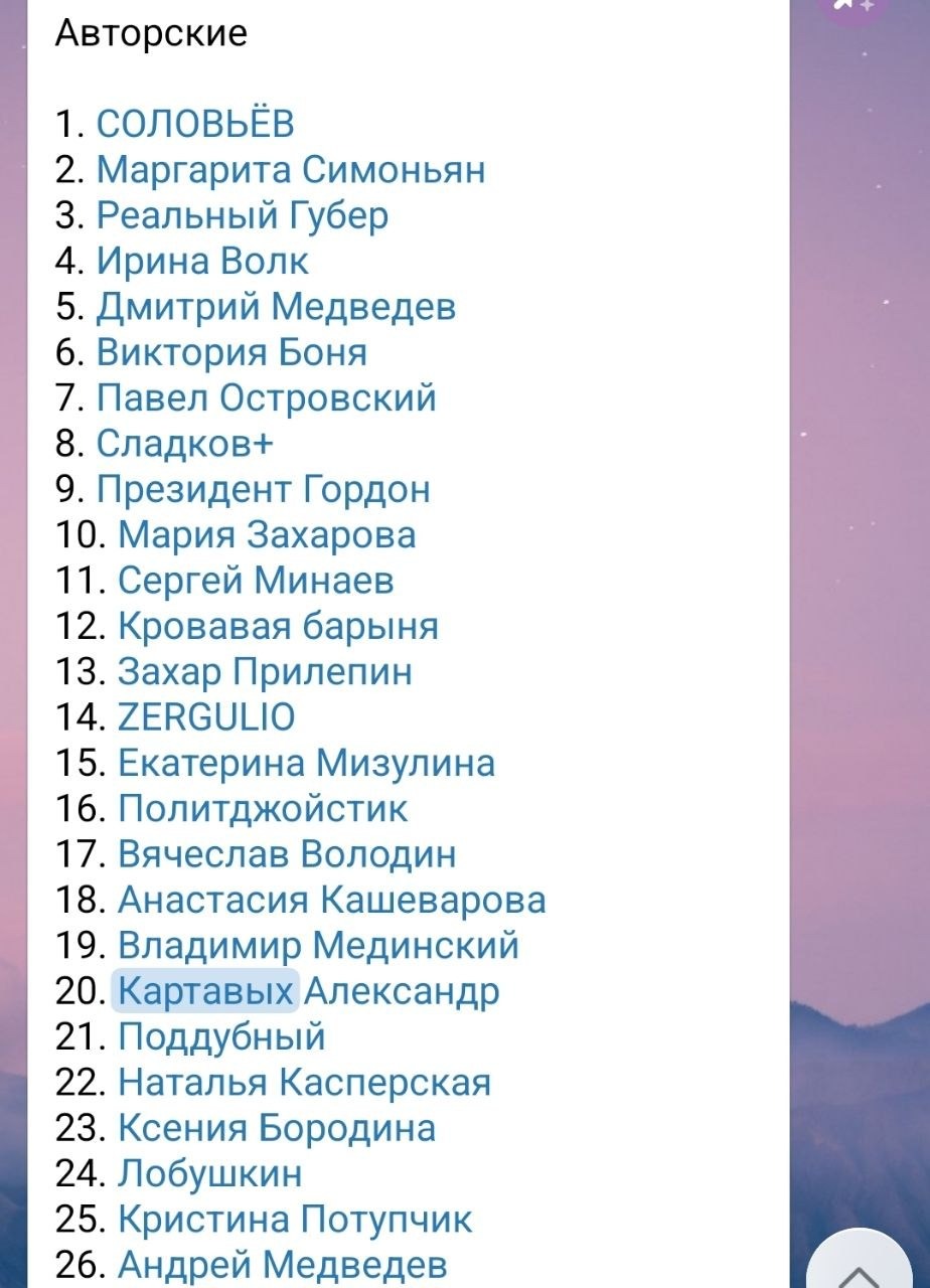 Попал в рейтинги