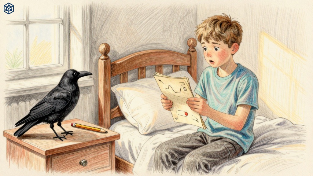 AI-иллюстрации для детской книги «Карандаш Гриша: Потерянная открытка»