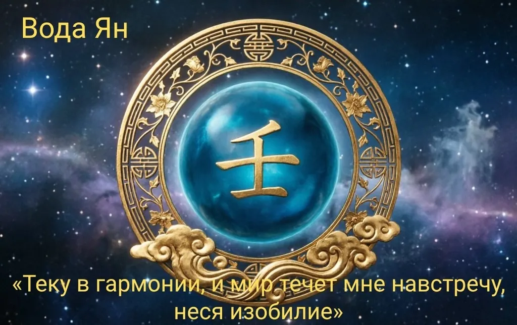Вода Ян (Жэнь 壬). Девиз на месяц Огненного Петуха
