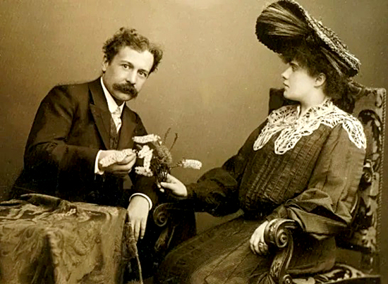 Рене Лалик и его вторая жена, Августина-Алиса Ледрю