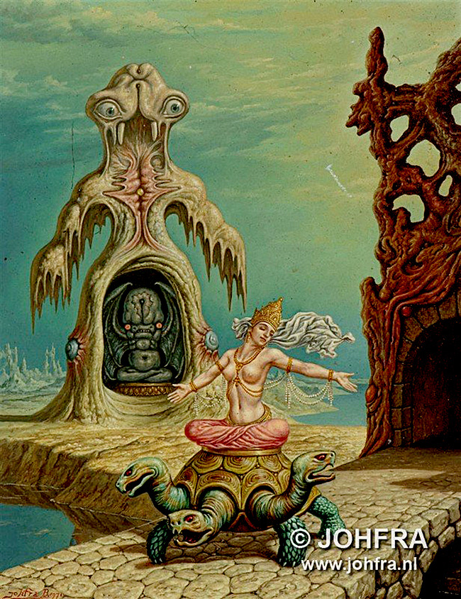 Картина художника Йофра (Джофра) Босхарта / Johfra Bosschart под названием " Диснейленд "