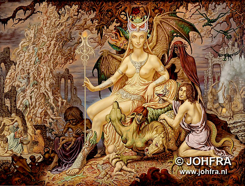 Картина художника Йофра (Джофра) Босхарта / Johfra Bosschart под названием " Лилит "