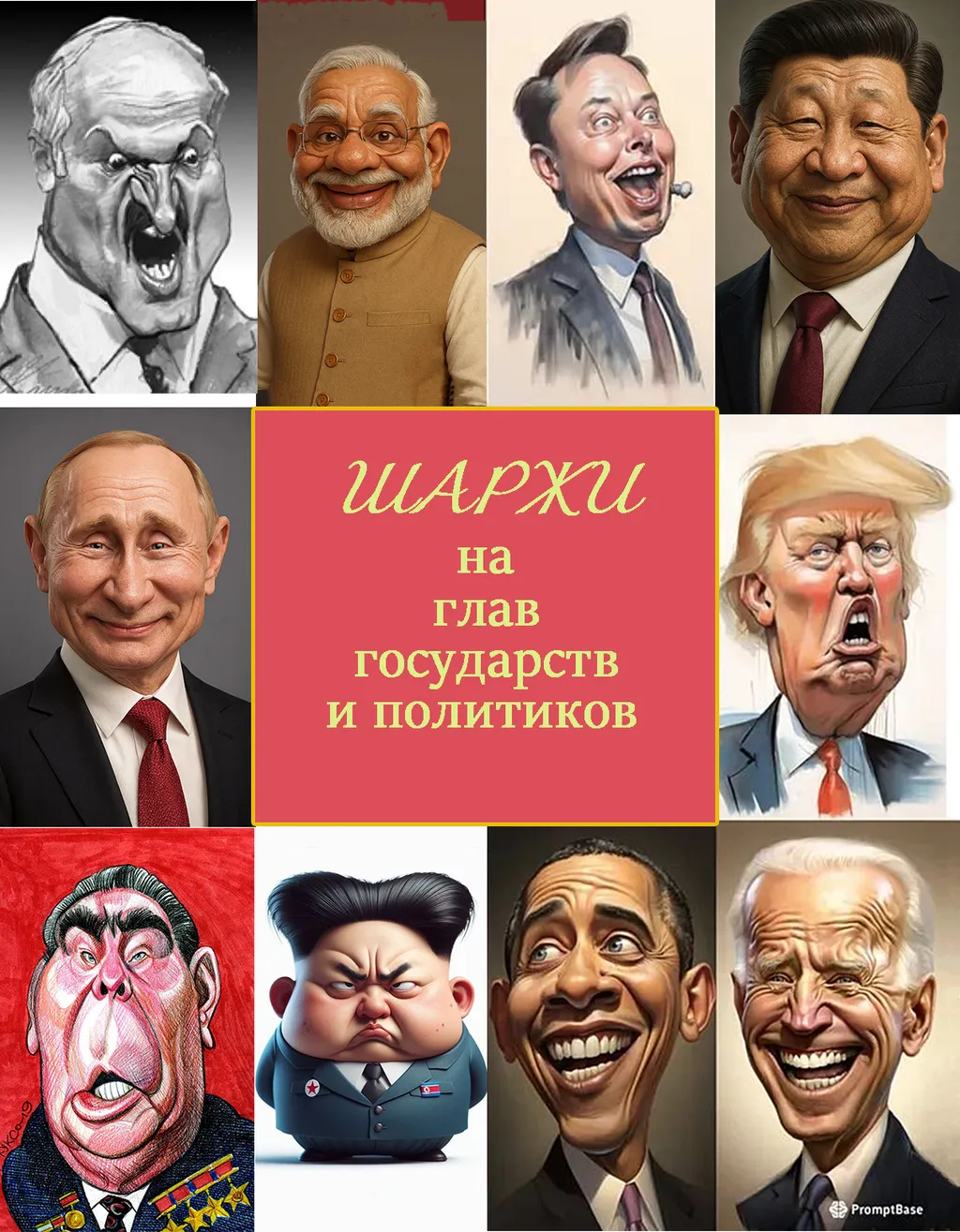 Шаржи на глав государств и видных политиков