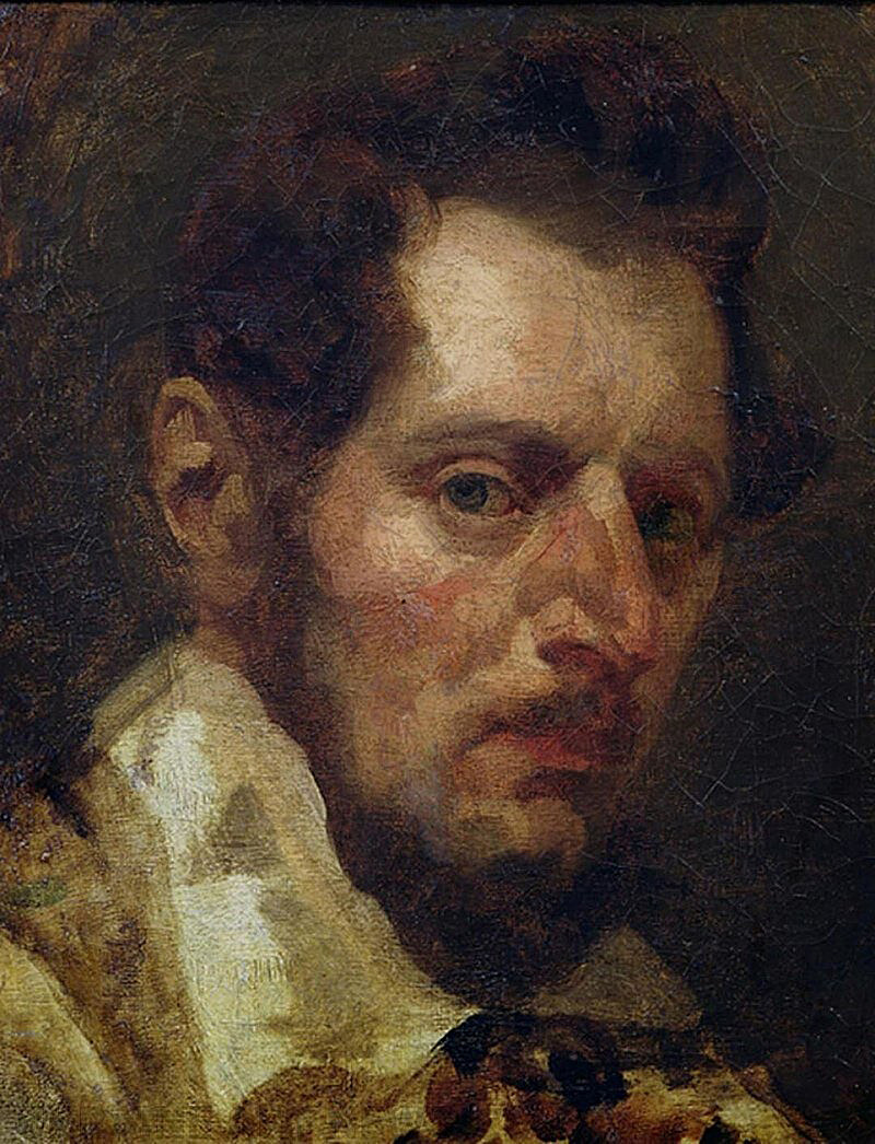 Жан Луи́ Андре́ Теодо́р Жерико́. Автопортрет. 1822, ru.wikipedia.org/wiki