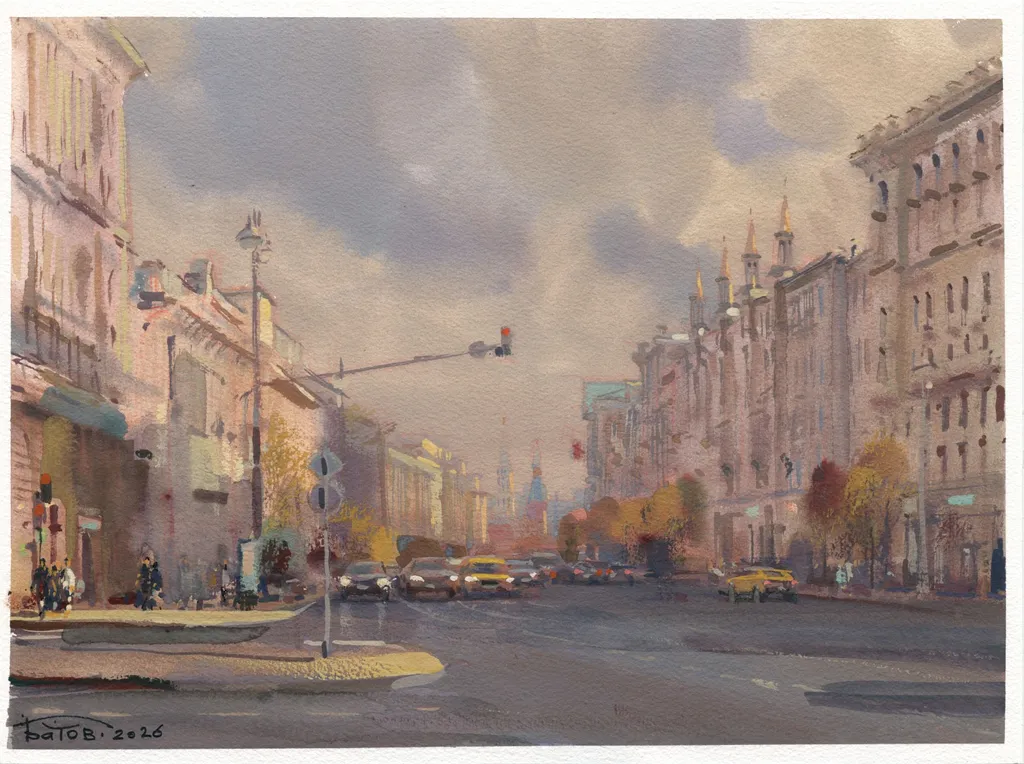20261018 Тверская, Москва. 27×37 см,